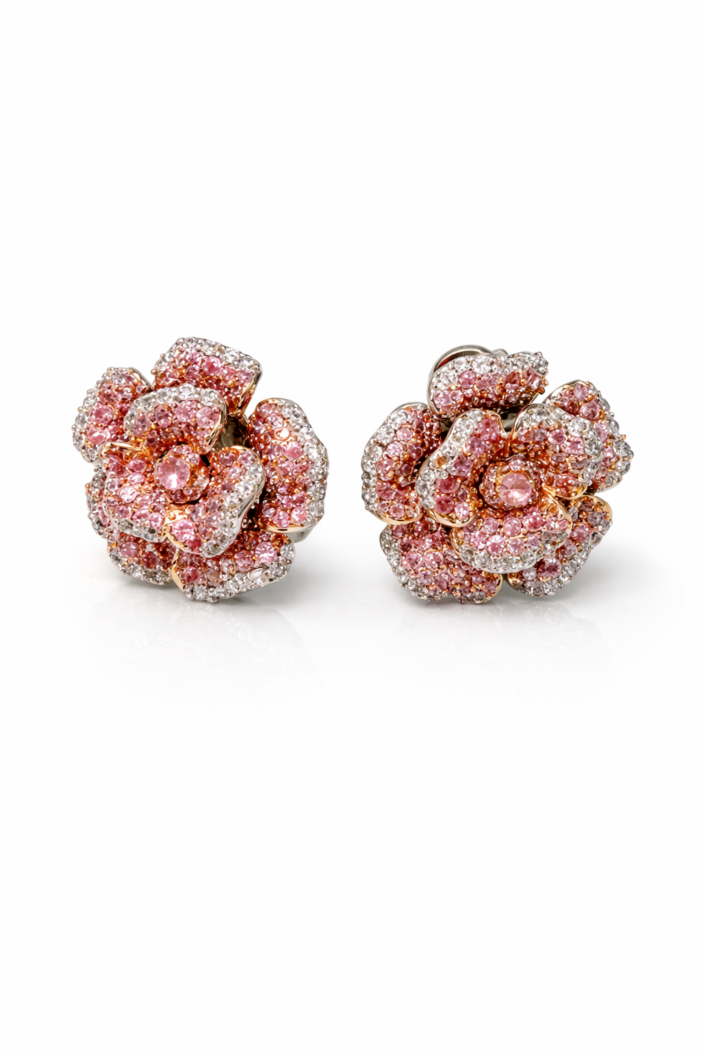 Blush Rose Garden Stud Earrings - alternate view