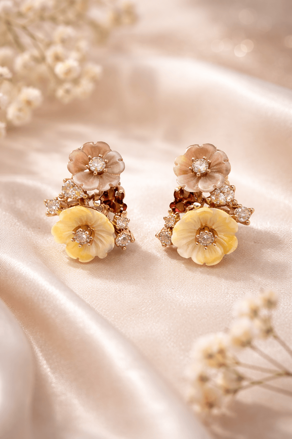 Golden Meadow Blossom Pendant Set - alternate view