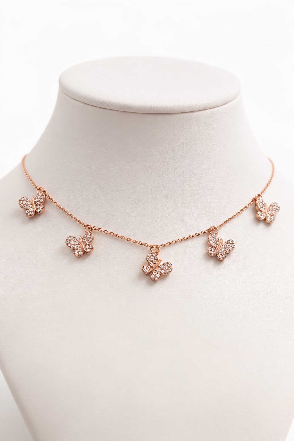 Silvpop Crystal Butterfly Charm Necklace - alternate view