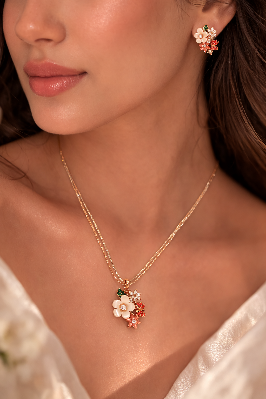 Spring Blossom Pendant Set